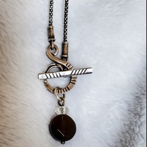 Sterling Silver and Smoky Quartz Necklace
